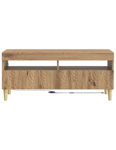Mobile TV LED Rovere Artigianale Legno ingegnerizzato