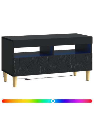 Mobile TV LED Nero Legno ingegnerizzato