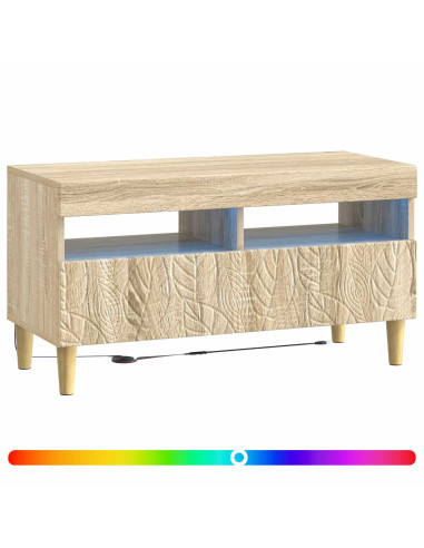 Mobile TV LED Rovere Sonoma Legno ingegnerizzato