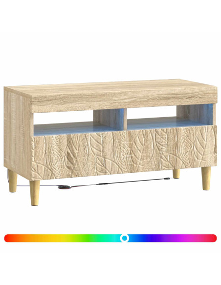 Mobile TV LED Rovere Sonoma Legno ingegnerizzato