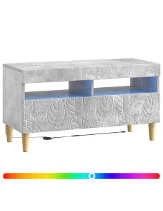 Mobile TV LED Grigio Cemento Legno ingegnerizzato 2