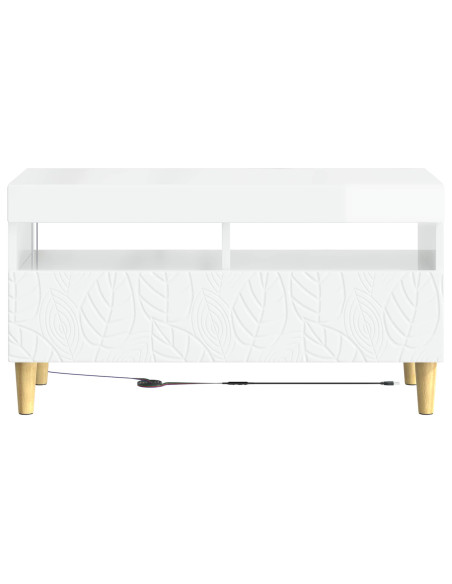 Mobile TV LED Bianco Lucido Legno ingegnerizzato