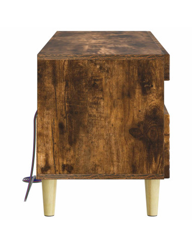 Mobile TV LED Rovere Fumo Legno ingegnerizzato