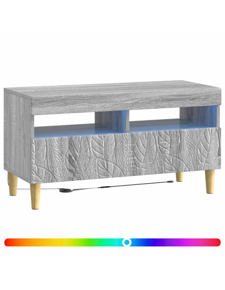 Mobile TV LED Sonoma grigio Legno ingegnerizzato