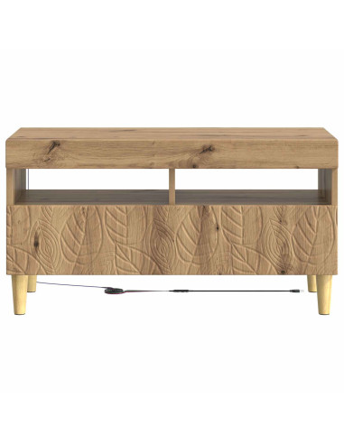 Mobile TV LED Rovere Artigianale Legno ingegnerizzato