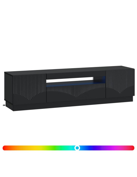 Mobile TV LED Nero Legno ingegnerizzato