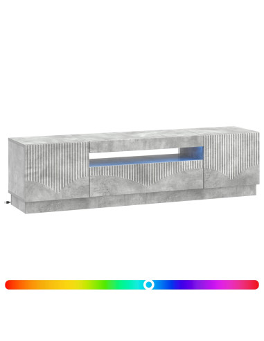 Mobile TV LED Grigio Cemento Legno ingegnerizzato