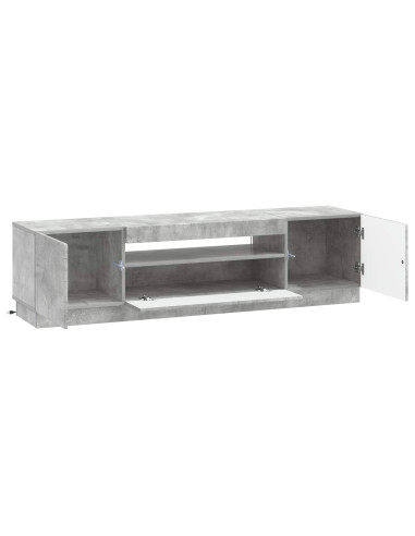 Mobile TV LED Grigio Cemento Legno ingegnerizzato