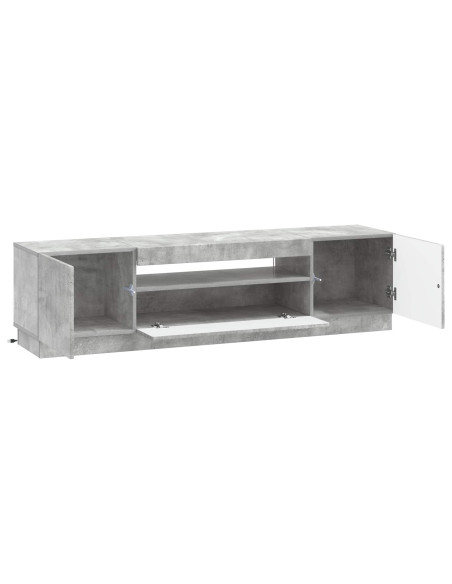 Mobile TV LED Grigio Cemento Legno ingegnerizzato