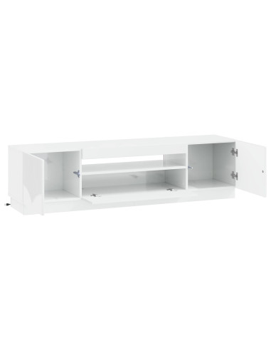 Mobile TV LED Bianco Lucido Legno ingegnerizzato