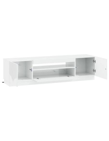 Mobile TV LED Bianco Lucido Legno ingegnerizzato