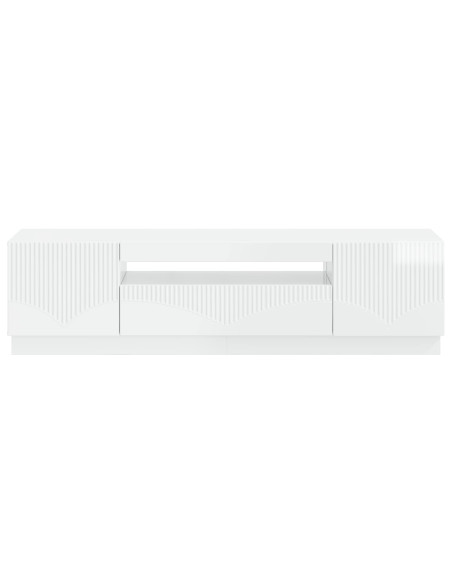 Mobile TV LED Bianco Lucido Legno ingegnerizzato