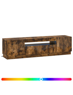 Mobile TV LED Rovere Fumo Legno ingegnerizzato 2