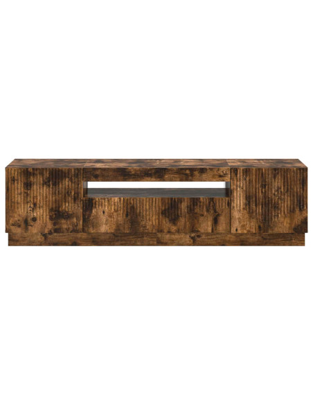 Mobile TV LED Rovere Fumo Legno ingegnerizzato