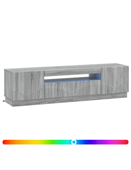 Mobile TV LED Sonoma grigio Legno ingegnerizzato