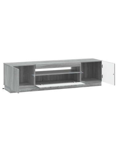 Mobile TV LED Sonoma grigio Legno ingegnerizzato