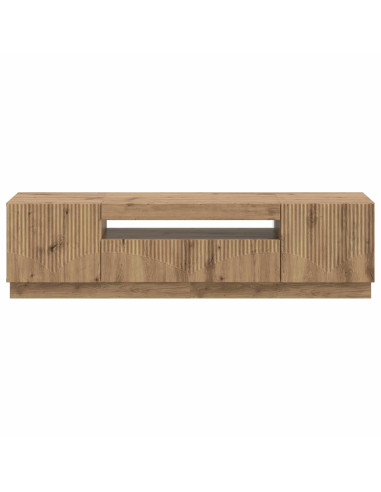 Mobile TV LED Rovere Artigianale Legno ingegnerizzato