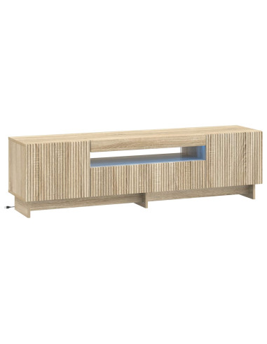 Mobile TV LED Rovere Sonoma Legno ingegnerizzato