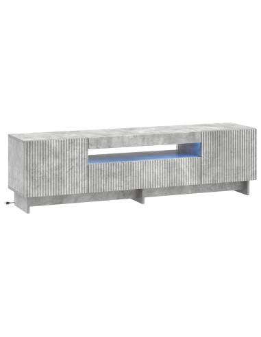 Mobile TV LED Grigio Cemento Legno ingegnerizzato
