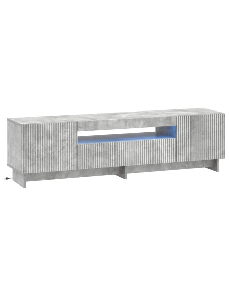 Mobile TV LED Grigio Cemento Legno ingegnerizzato