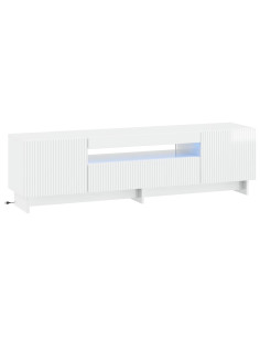Mobile TV LED Bianco Lucido Legno ingegnerizzato