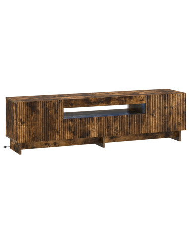 Mobile TV LED Rovere Fumo Legno ingegnerizzato
