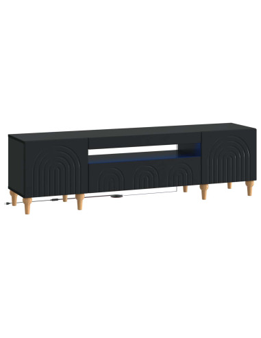 Mobile TV LED Nero Legno ingegnerizzato
