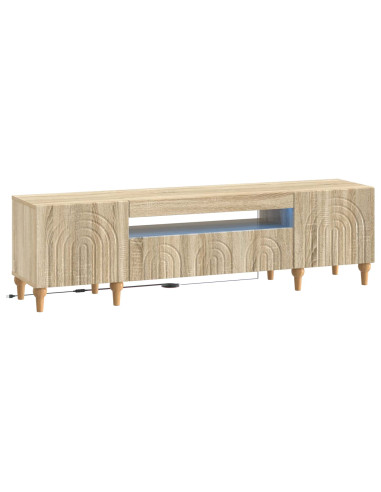 Mobile TV LED Rovere Sonoma Legno ingegnerizzato
