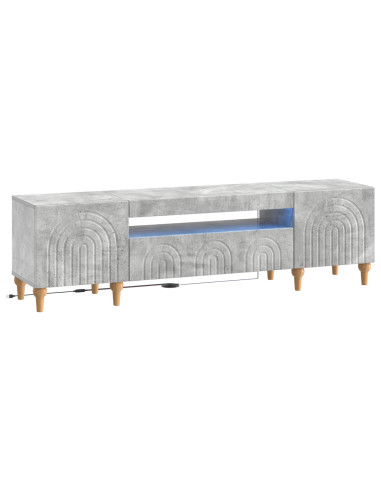 Mobile TV LED Grigio Cemento Legno ingegnerizzato