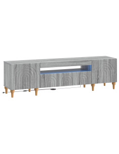 Mobile TV LED Sonoma grigio Legno ingegnerizzato