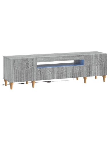 Mobile TV LED Sonoma grigio Legno ingegnerizzato