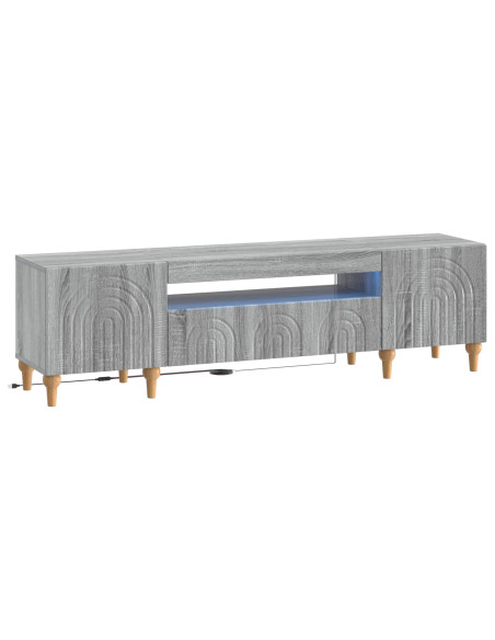 Mobile TV LED Sonoma grigio Legno ingegnerizzato