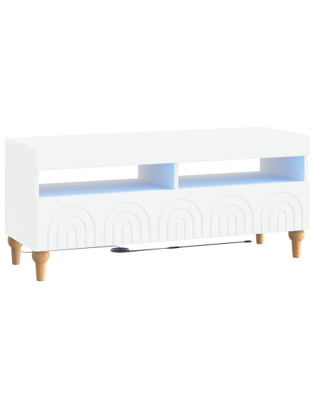 Mobile TV LED Bianco Legno ingegnerizzato