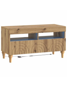 Mobile TV LED Rovere Artigianale Legno ingegnerizzato
