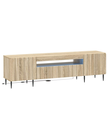 Mobile TV LED Rovere Sonoma Legno ingegnerizzato