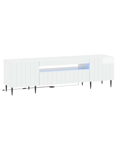 Mobile TV LED Bianco Lucido Legno ingegnerizzato
