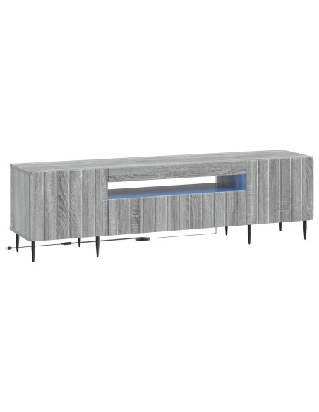 Mobile TV LED Sonoma grigio Legno ingegnerizzato