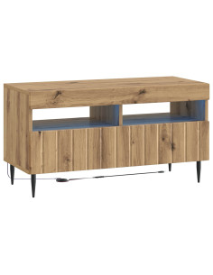 Mobile TV LED Rovere Artigianale Legno ingegnerizzato