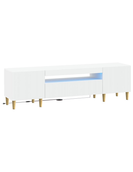 Mobile TV LED Bianco Legno ingegnerizzato