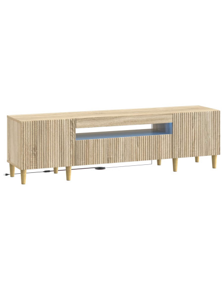 Mobile TV LED Rovere Sonoma Legno ingegnerizzato