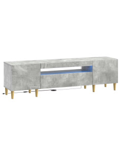 Mobile TV LED Grigio Cemento Legno ingegnerizzato
