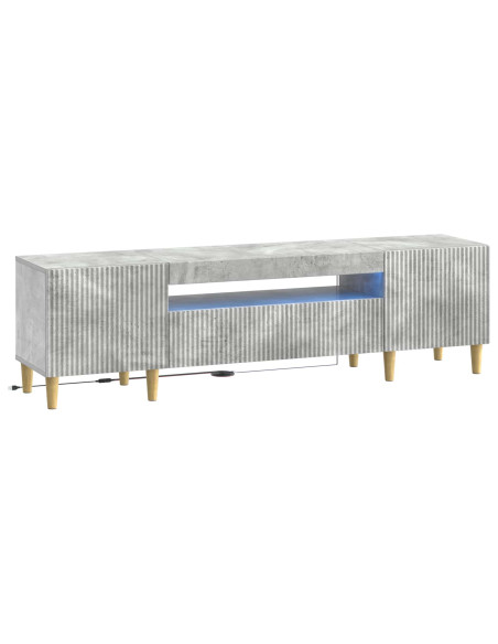 Mobile TV LED Grigio Cemento Legno ingegnerizzato