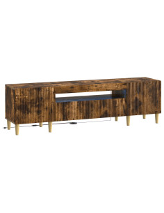 Mobile TV LED Rovere Fumo Legno ingegnerizzato