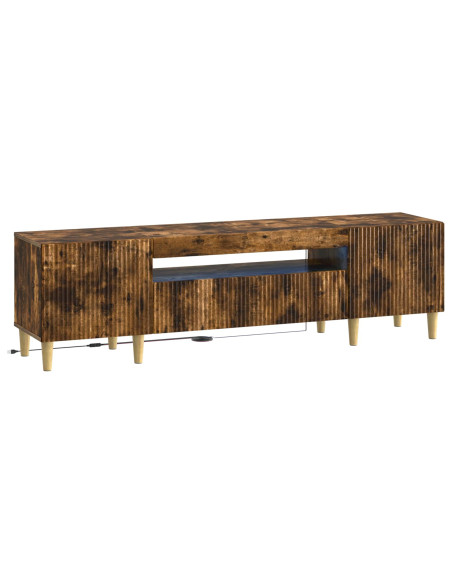 Mobile TV LED Rovere Fumo Legno ingegnerizzato