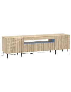 Mobile TV LED Rovere Sonoma Legno ingegnerizzato