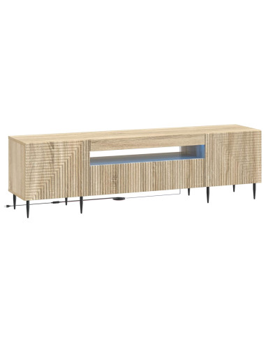Mobile TV LED Rovere Sonoma Legno ingegnerizzato