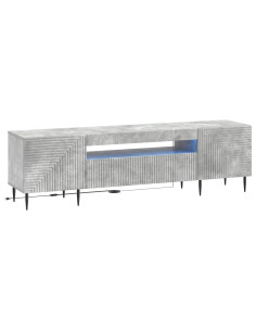 Mobile TV LED Grigio Cemento Legno ingegnerizzato