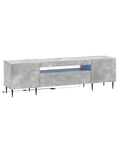 Mobile TV LED Grigio Cemento Legno ingegnerizzato
