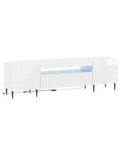 Mobile TV LED Bianco Lucido Legno ingegnerizzato