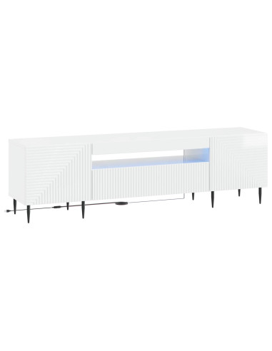 Mobile TV LED Bianco Lucido Legno ingegnerizzato